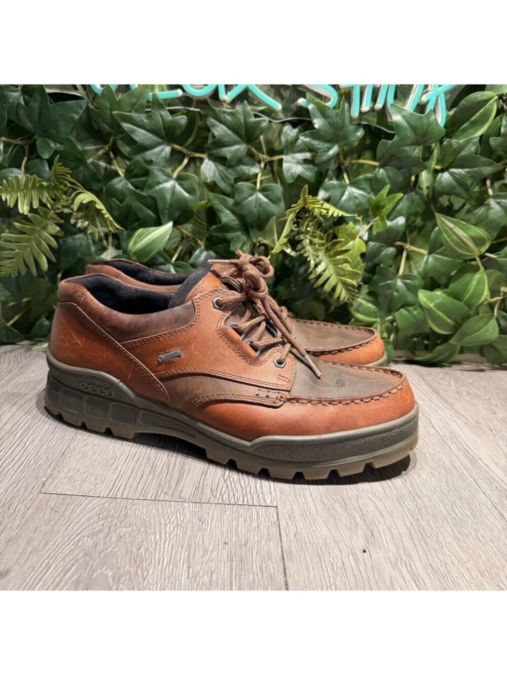 ECCO Mens Track 25 Boot Size 45 11 Brown Leather GoreTex Waterproof Hiking Trail